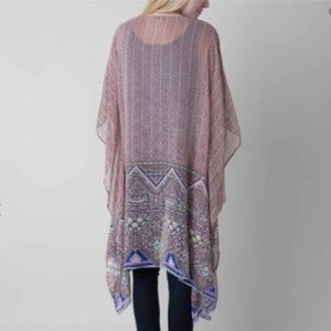 Patrons of Peace Chiffon Printed Kimono/cardigan